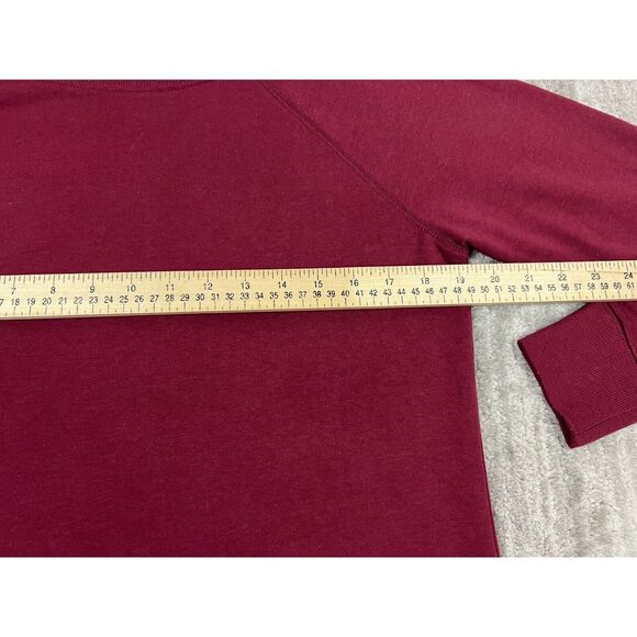Eddie Bauer Shirt Mens‎ Small Red Pull Over Crew Neck Side Slits - Picture 5 of 10